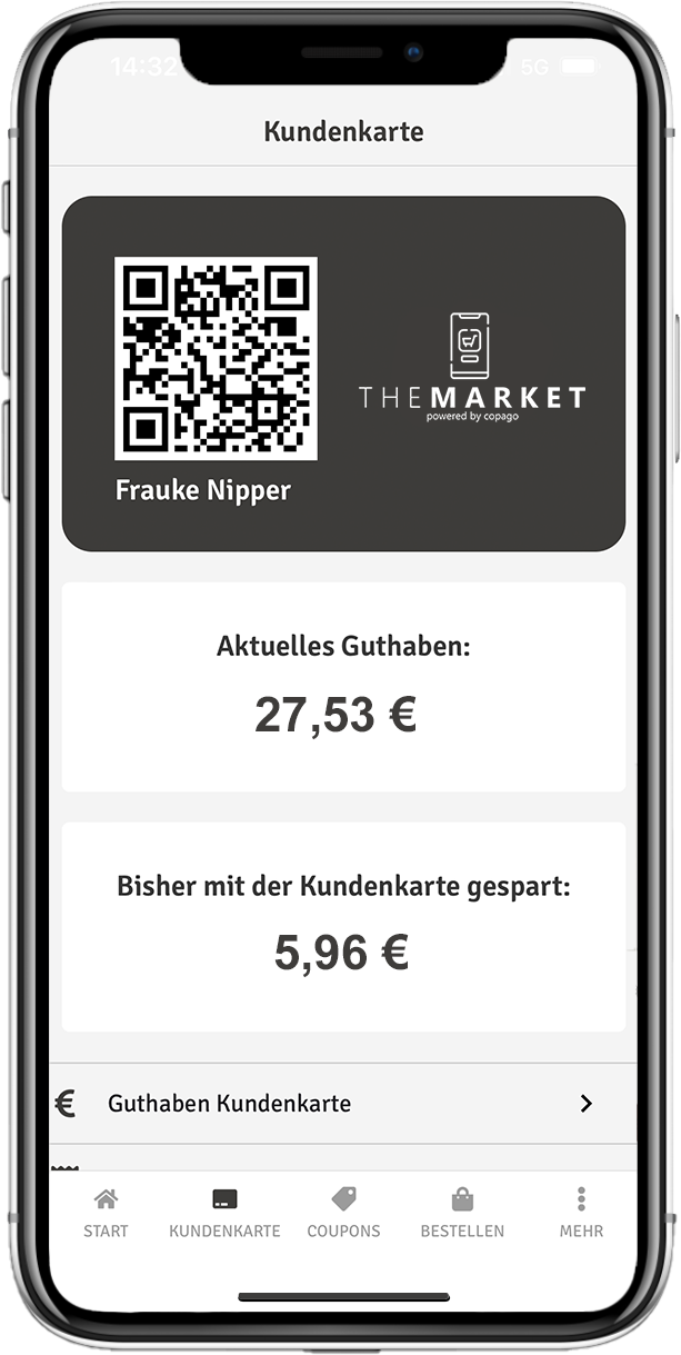 copago app the market handelsapp Kundenkarte