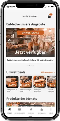 Umweltdeals in der App