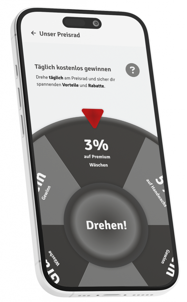 Glücksrad in der App