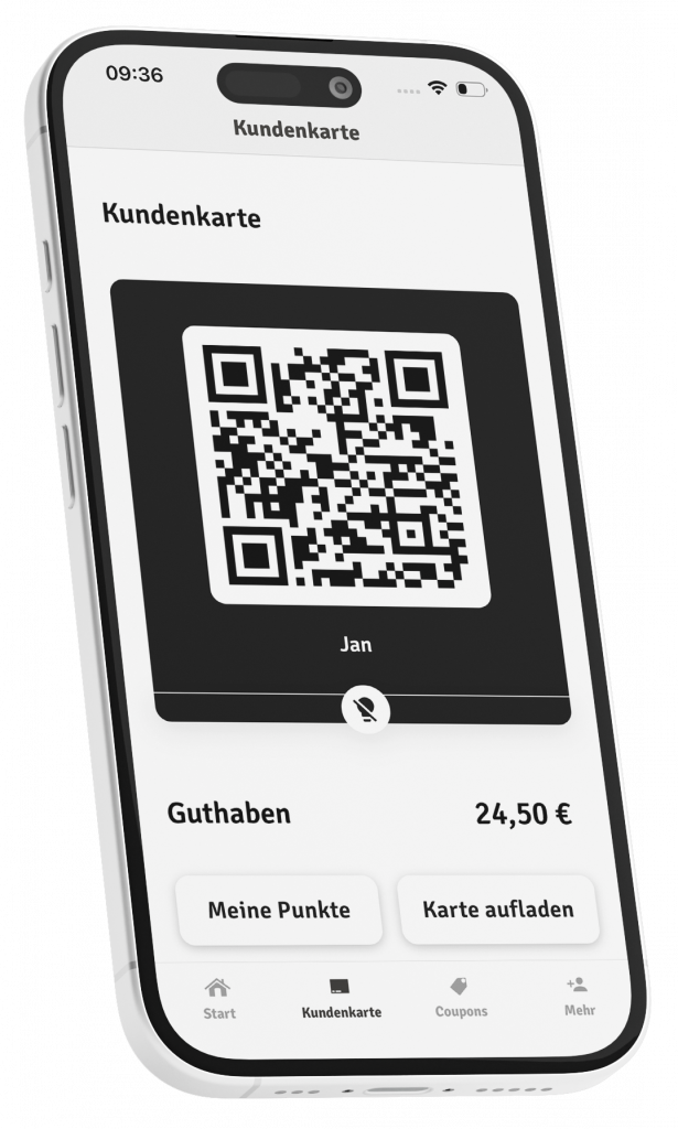 Kundenkarte in der App