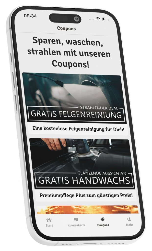 Coupons in der App